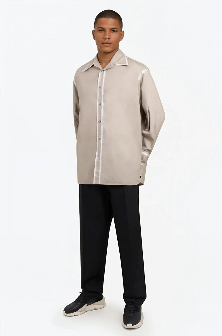 MM6 BY MAISON MARGIELA RTW Poplin Cotton Shirt | Taupe