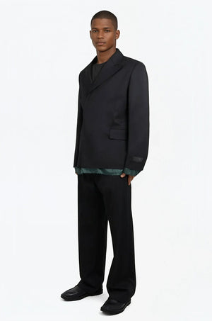 MM6 BY MAISON MARGIELA RTW Shirt Detail Blazer Jacket | Black