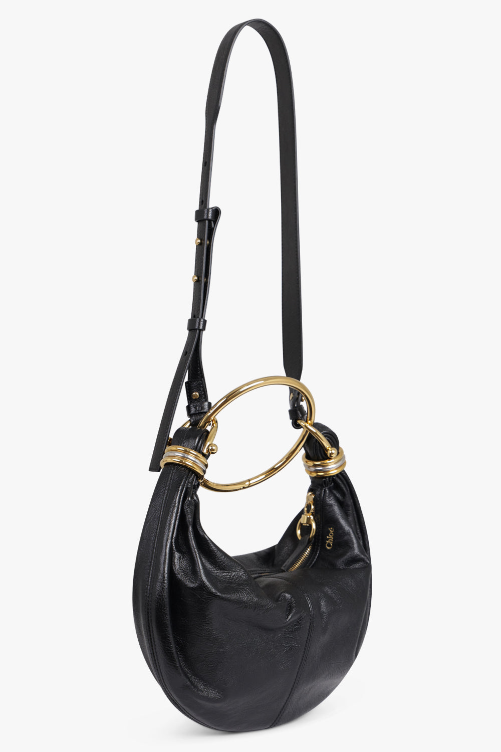 CHLOE BAGS BLACK / BLACK Small Bracelet Hobo Bag | Black
