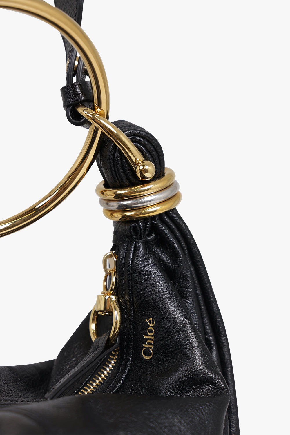 CHLOE BAGS BLACK / BLACK Small Bracelet Hobo Bag | Black