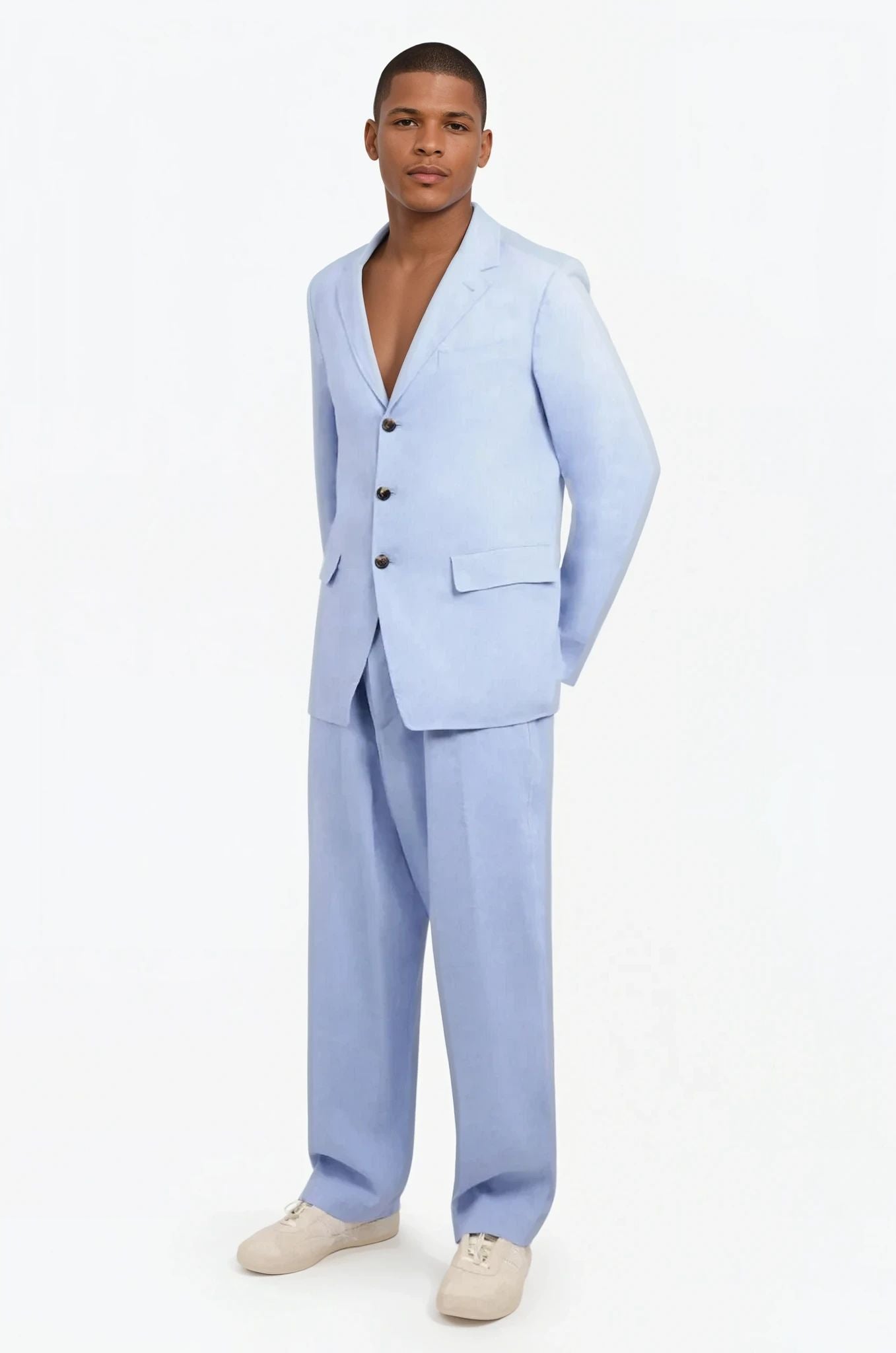 DRIES VAN NOTEN PENNY TROUSER LIGHT BLUE NEW SEASON PARLOUR X