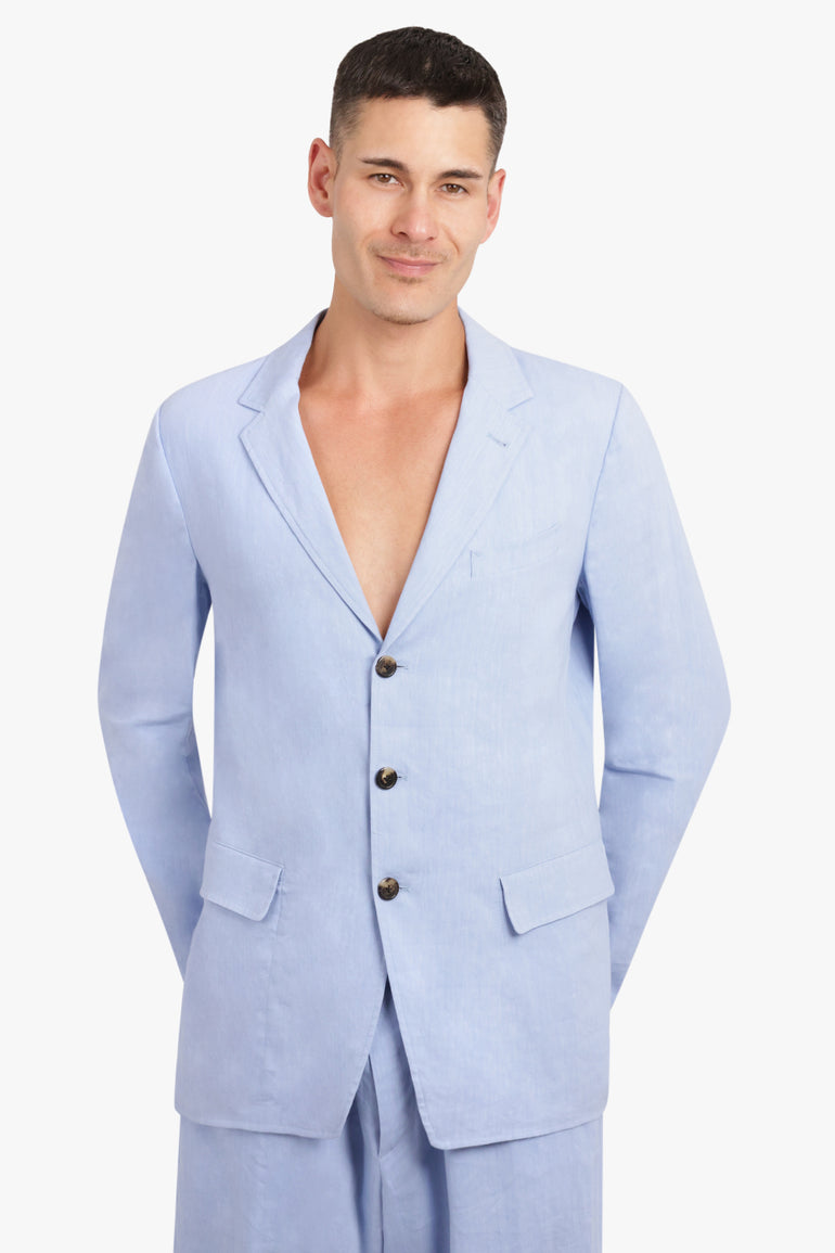 DRIES VAN NOTEN BILBAO BLAZER LIGHT BLUE NEW SEASON PARLOUR X 