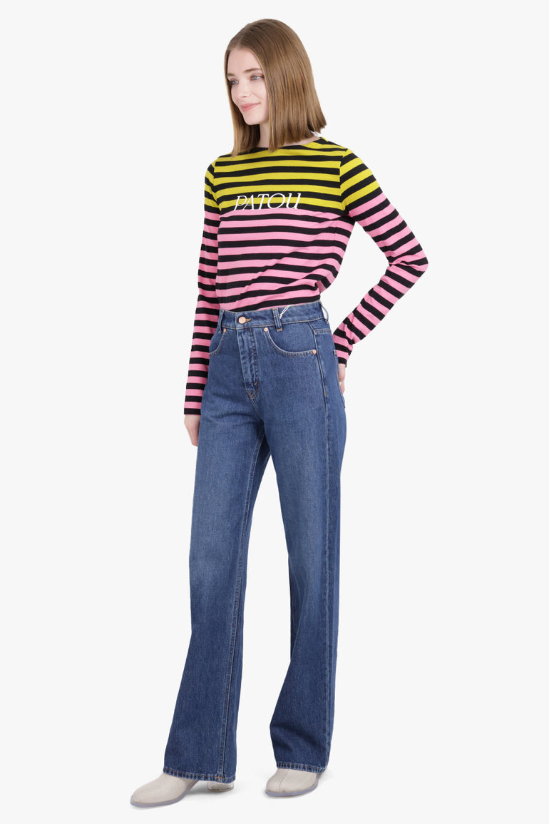 BITE STUDIOS RTW EASE DENIM PANT | MID BLUE