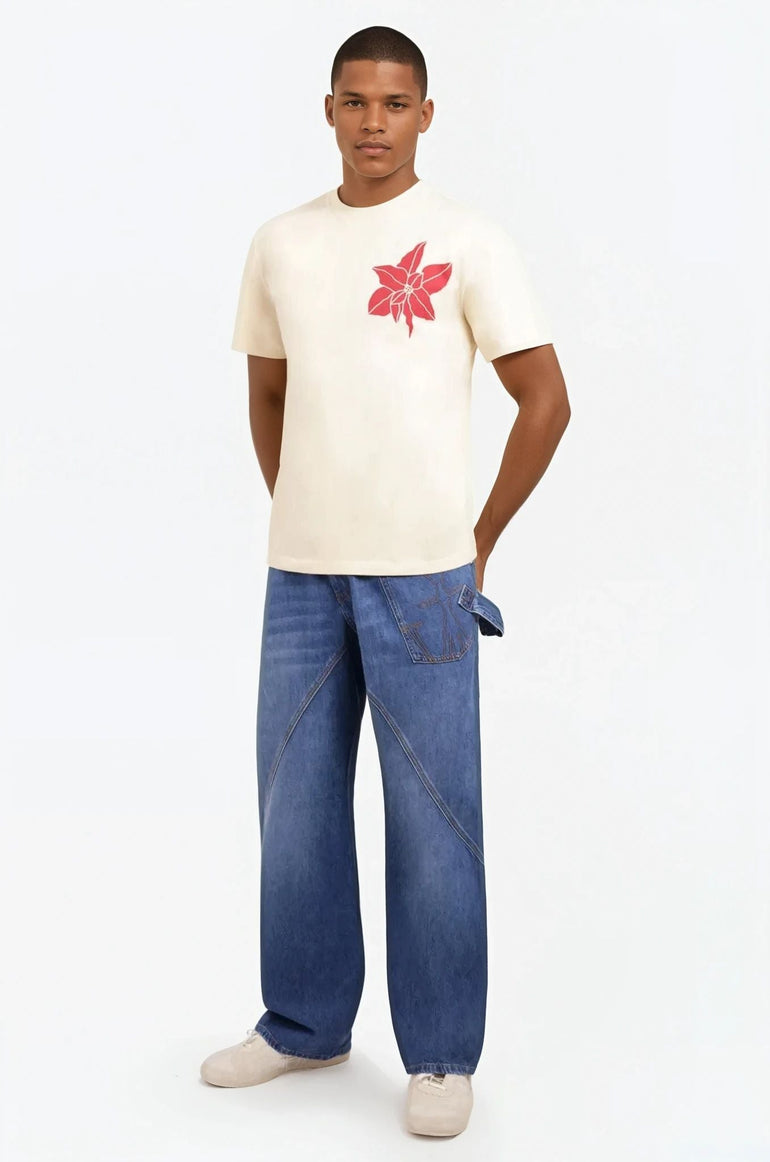 JW ANDERSON RTW Twist Workwear Logo Jean Pant | Washed Blue