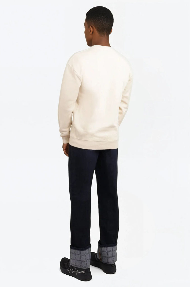 JW ANDERSON RTW Turn Up Logo Workwear Jean Pant | Indigo Blue
