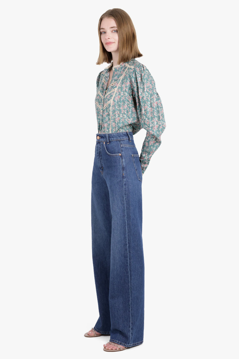 BITE STUDIOS RTW EASE DENIM PANT | MID BLUE