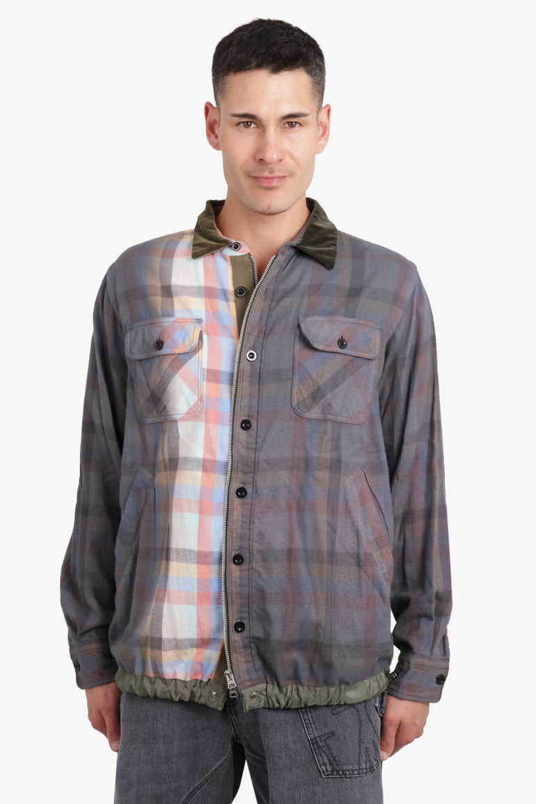 SACAI PLAID SHIRT MULTI NEW SEASON PARLOUR X ONLINE SYDNEY – Parlour X