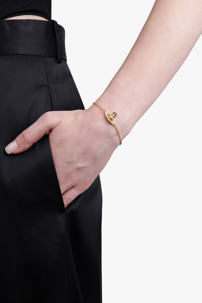 VIVIENNE WESTWOOD JEWELLERY GOLD / Gold Pina Bas Relief Bracelet | Gold