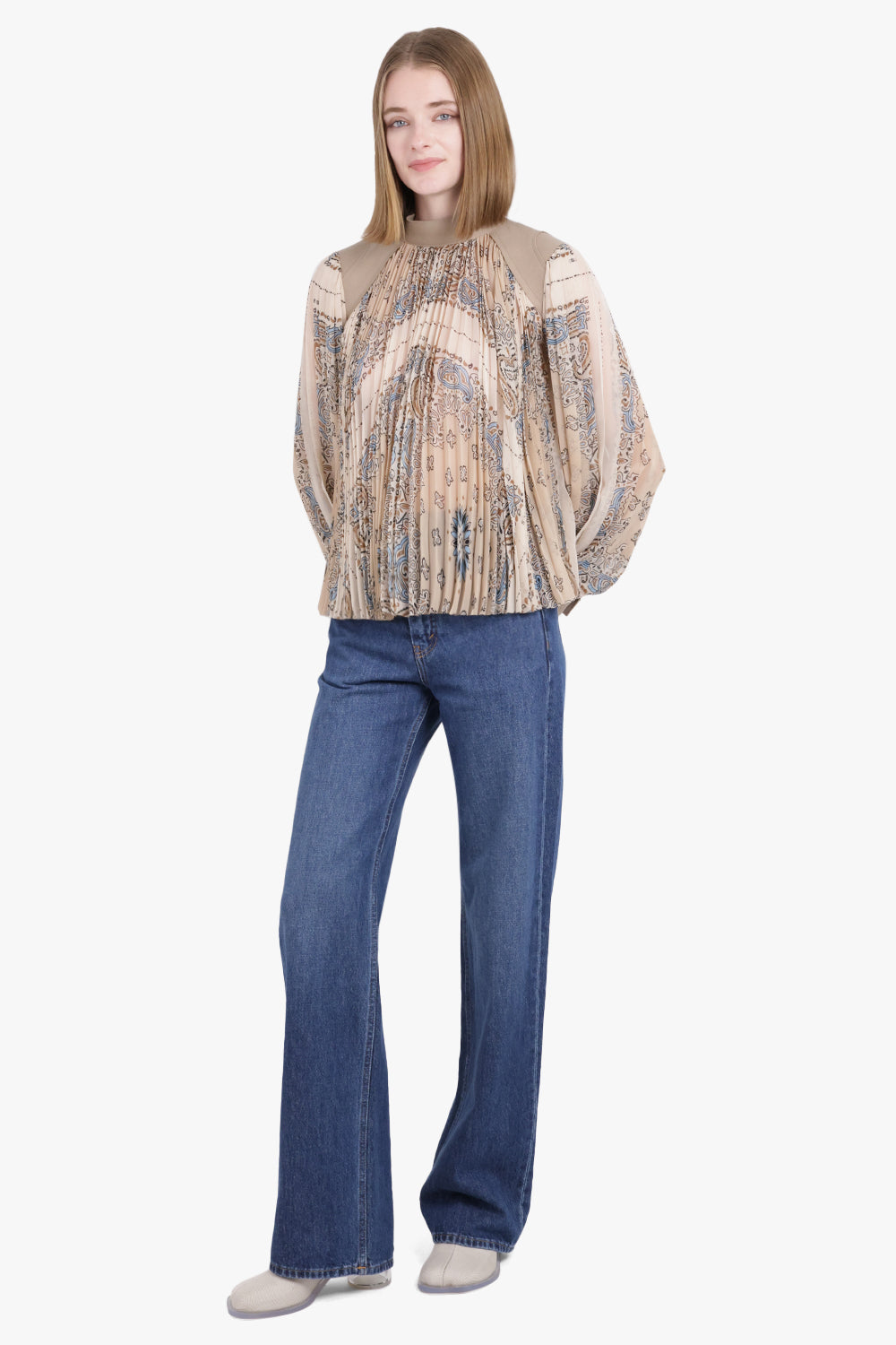 BITE STUDIOS RTW EASE DENIM PANT | MID BLUE