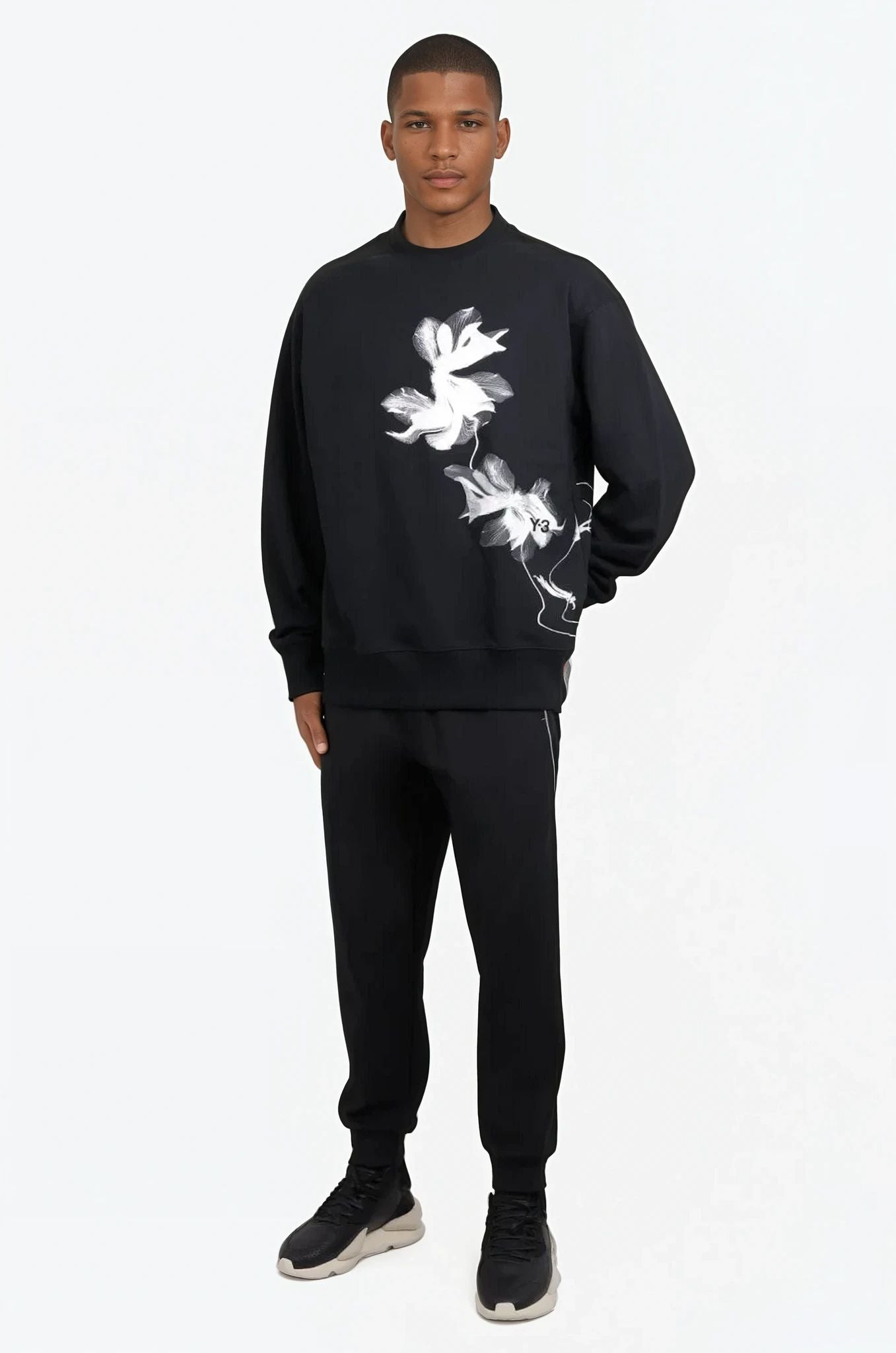 Y-3 RTW GFX FT CREW | BLACK