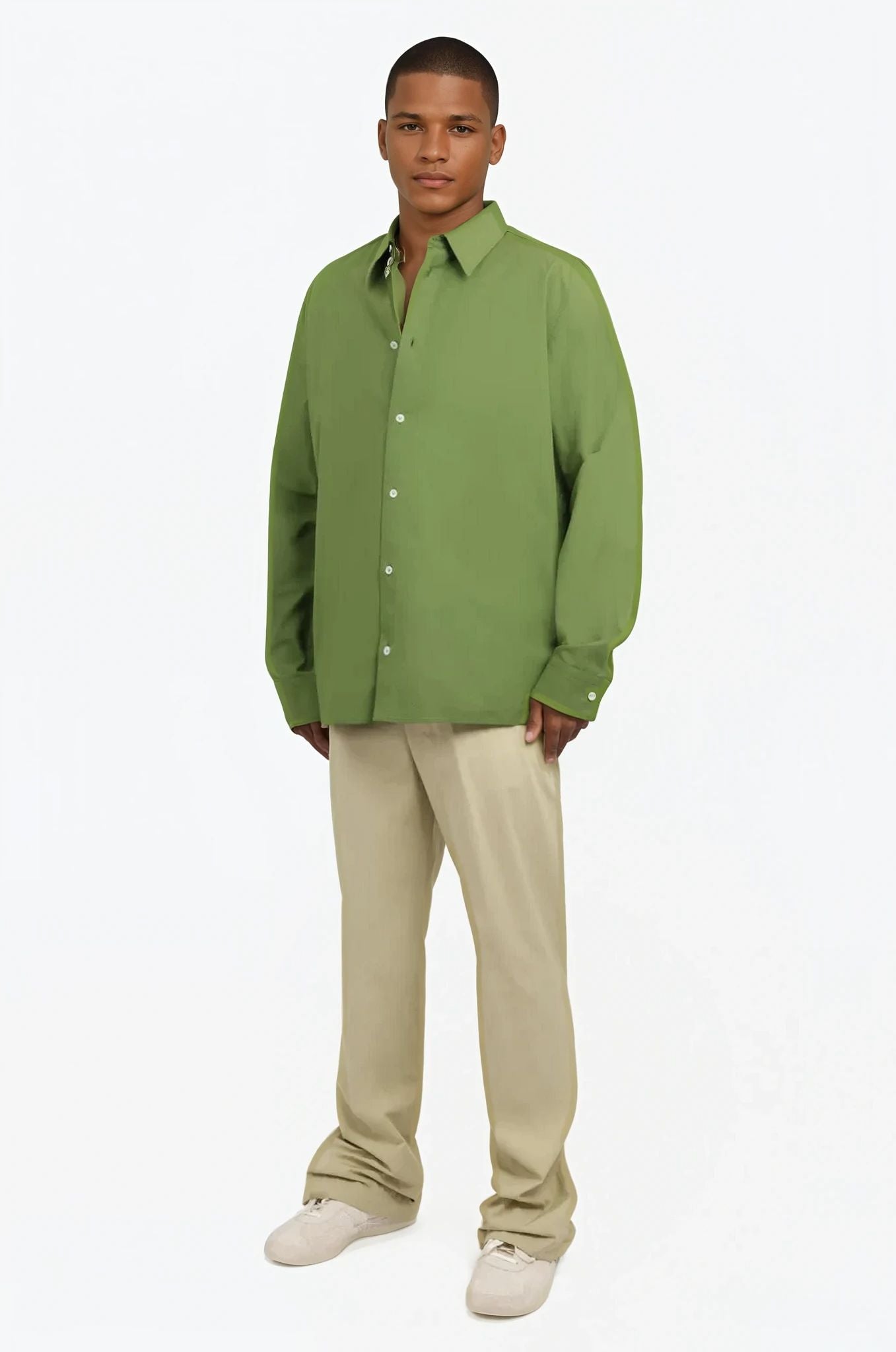 BOTTEGA VENETA LACE UP SHIRT THYME NEW SEASON PARLOUR X ONLINE