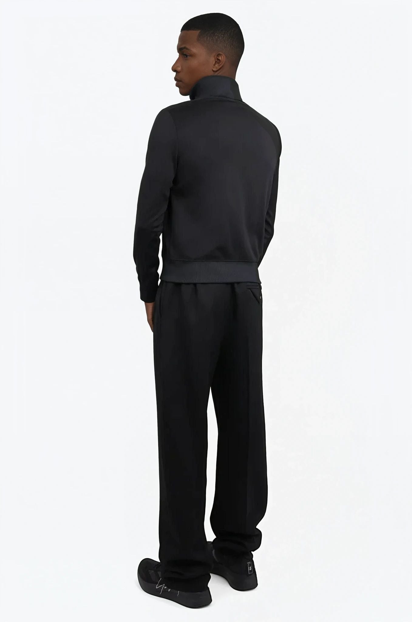 COURREGES RTW INTERLOCK TRACKSUIT JACKET | BLACK