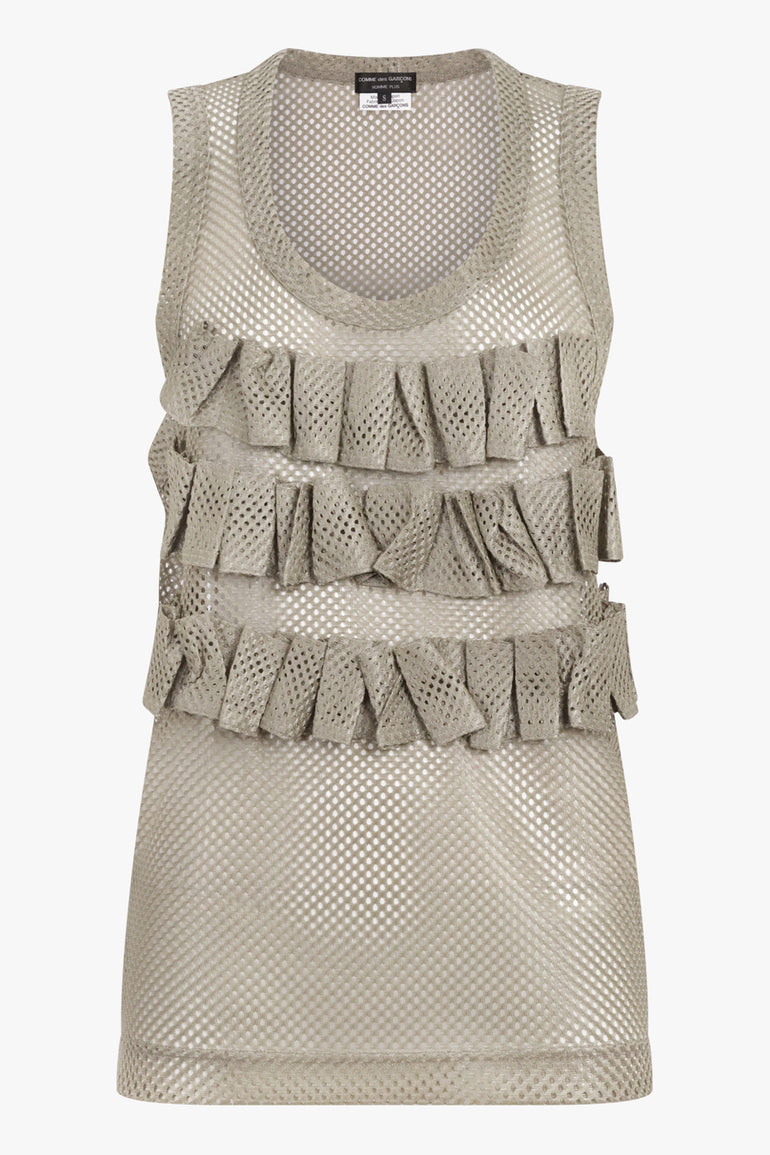 COMME DES GARCONS HOMME PLUS RTW Mesh Singlet Top | Khaki