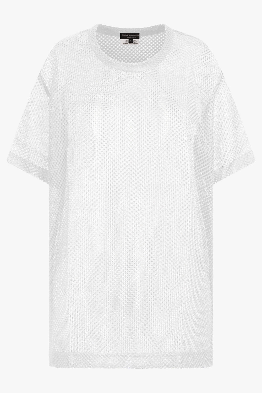 COMME DES GARCONS HOMME PLUS RTW S/S Mesh T-Shirt | White