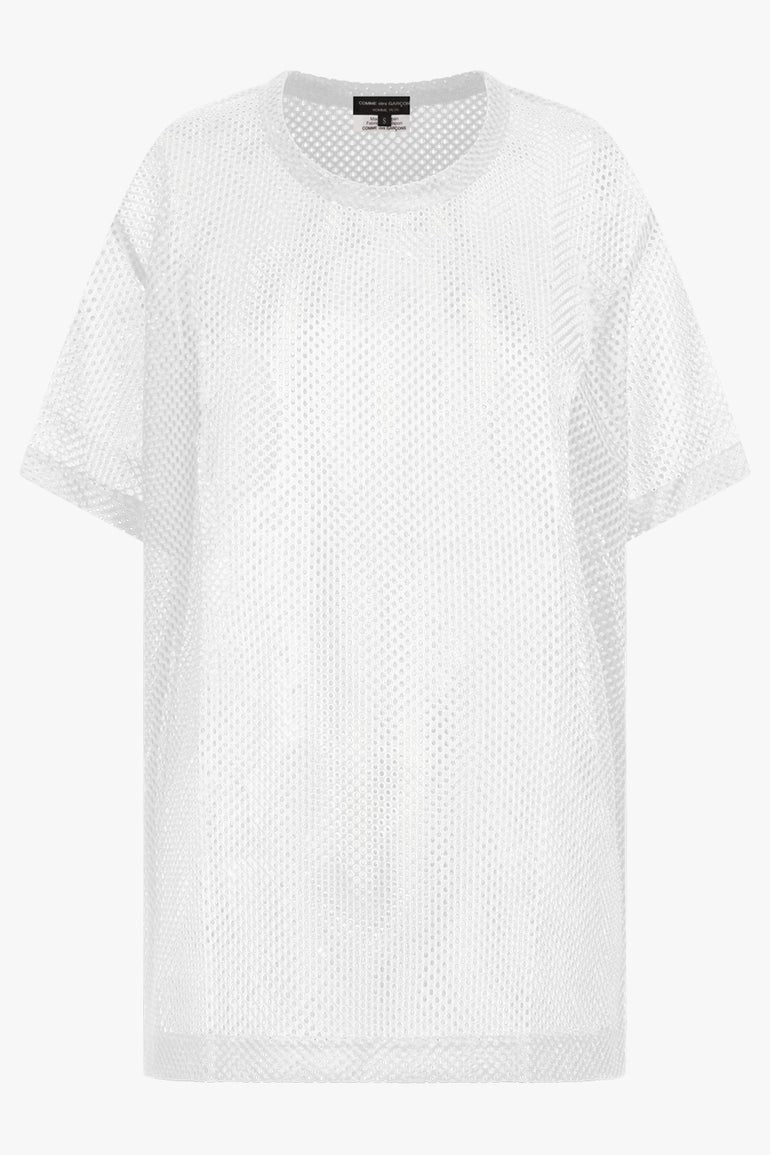 COMME DES GARCONS HOMME PLUS RTW S/S Mesh T-Shirt | White