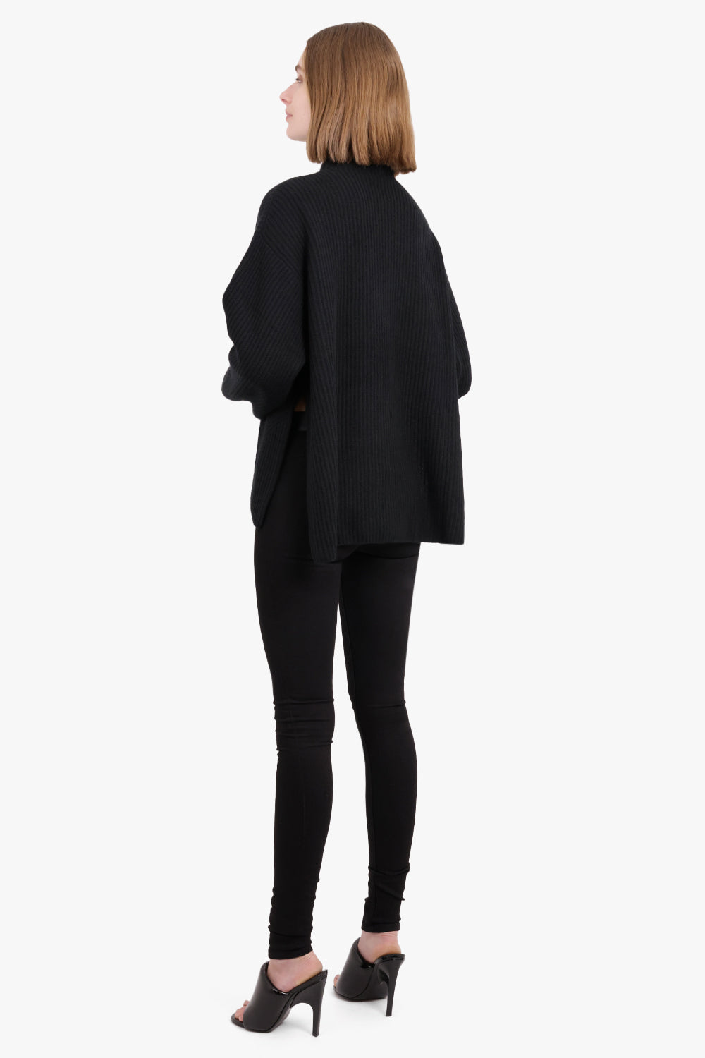 LE KASHA RTW RIBBED SWEATER | BLACK