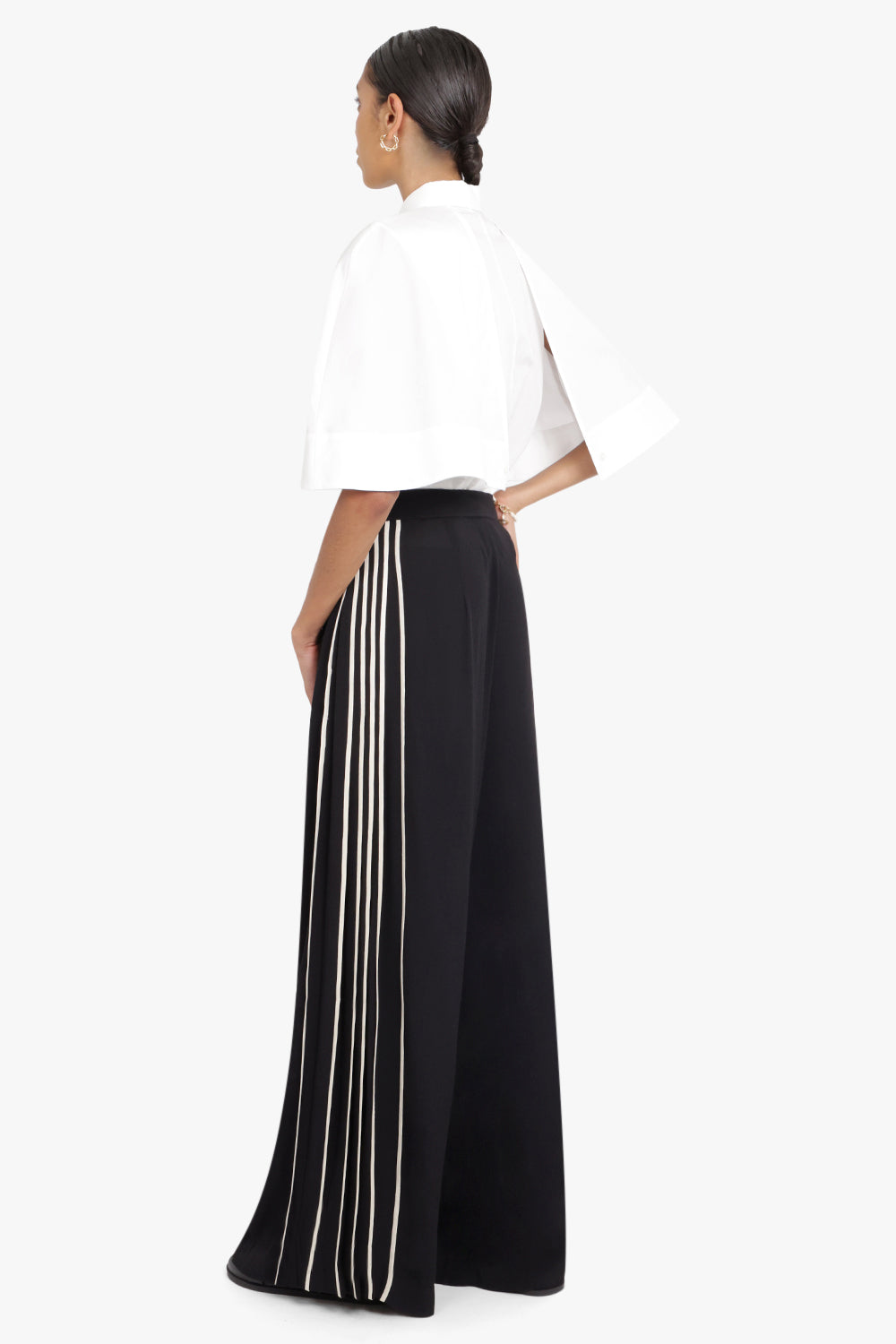 BODICE RTW CLASSIC TROUSERS WITH SIDE BINDING DETAILS | BLACK