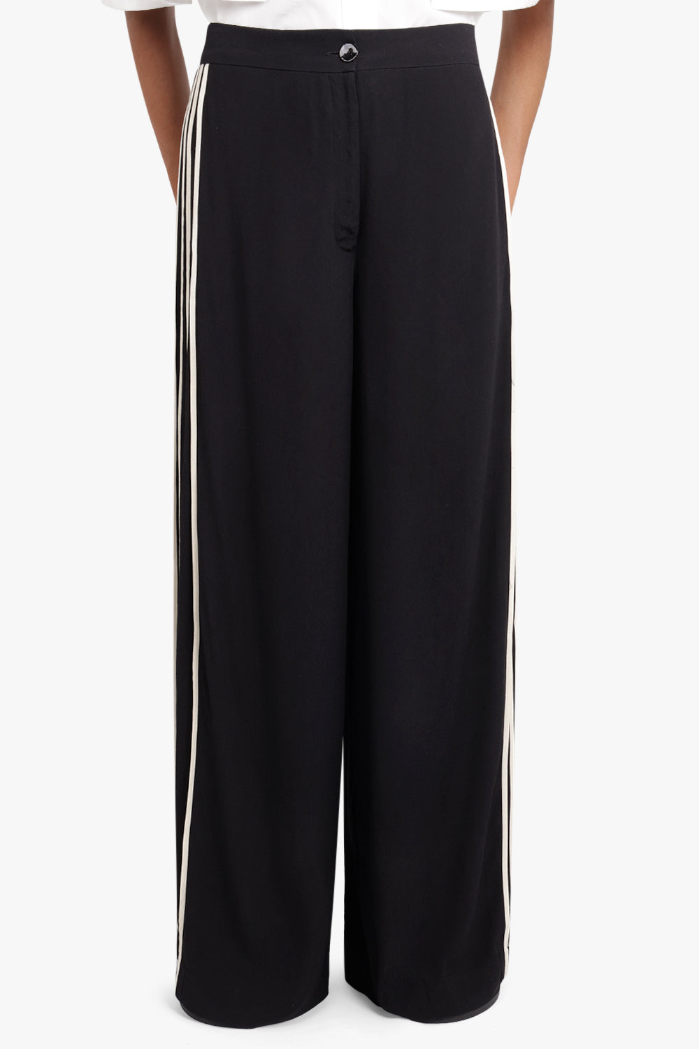 BODICE RTW CLASSIC TROUSERS WITH SIDE BINDING DETAILS | BLACK
