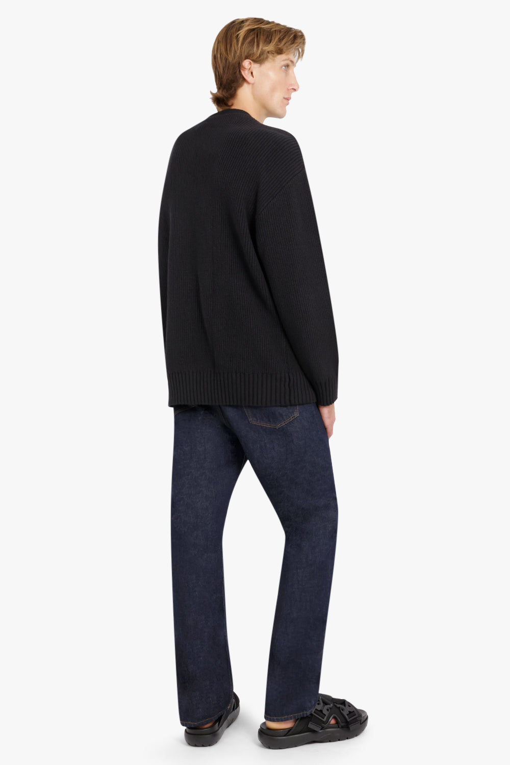 FENG CHEN WANG RTW 2 IN 1 JUMPER WITH MESH PANEL | BLACK