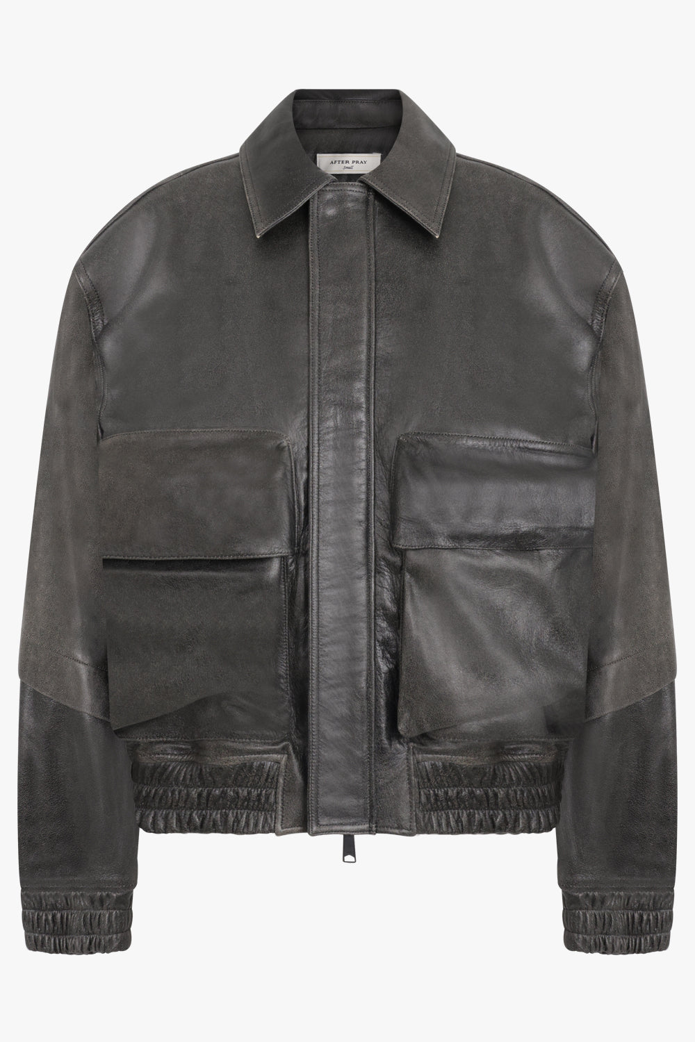 AFTER PRAY Unclassified OVERSIZED LEATHER BLOUSON | BLACK