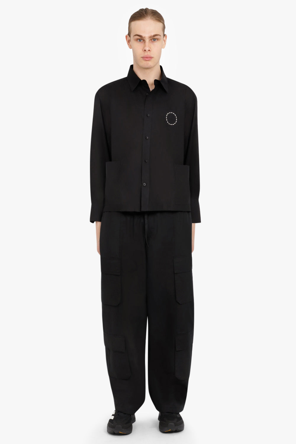 AFTER PRAY RTW RELAXED UTILITY QUATRO CARGO PANTS | BLACK