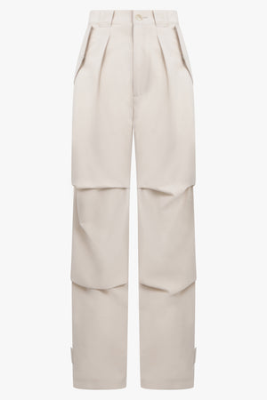 AFTER PRAY Unclassified TECHNICAL WOOL PANTS | IVORY