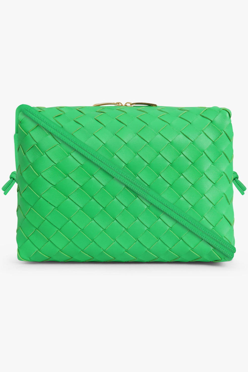 BOTTEGA VENETA BAGS GREEN SMALL LOOP BAG | PARAKEET/GOLD