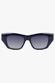 ALAIA ACCESSORIES BLUE / BLUE-BLUE-BLUE AA0074S Cat Eye Lettering Logo Sunglasses | Blue