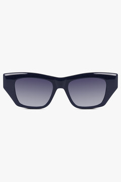 ALAIA ACCESSORIES BLUE / BLUE-BLUE-BLUE AA0074S Cat Eye Lettering Logo Sunglasses | Blue
