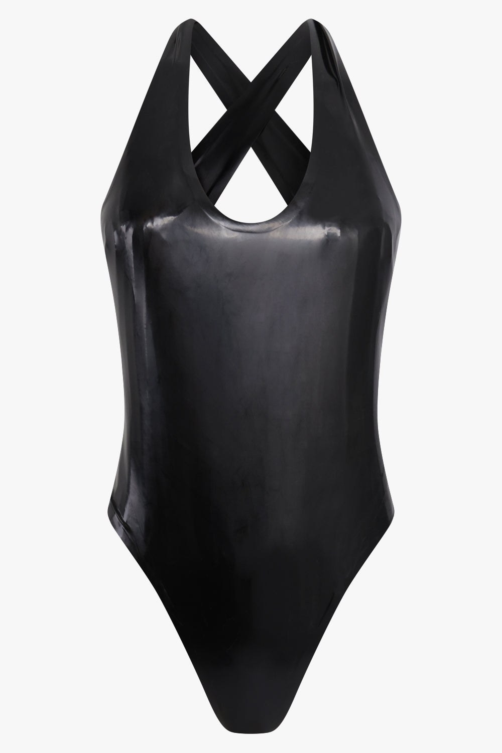 ALAIA RTW CROSSBACK LATEX BODY | NOIR