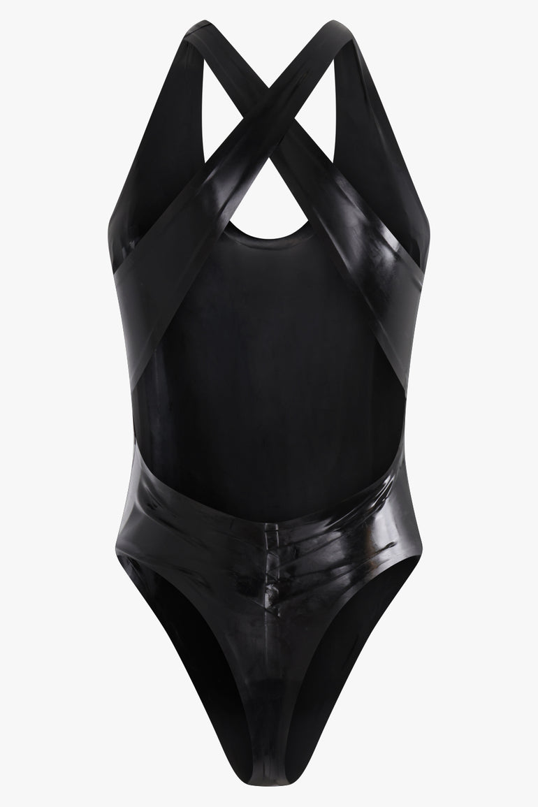 Latex bodysuit in black - Saint Laurent