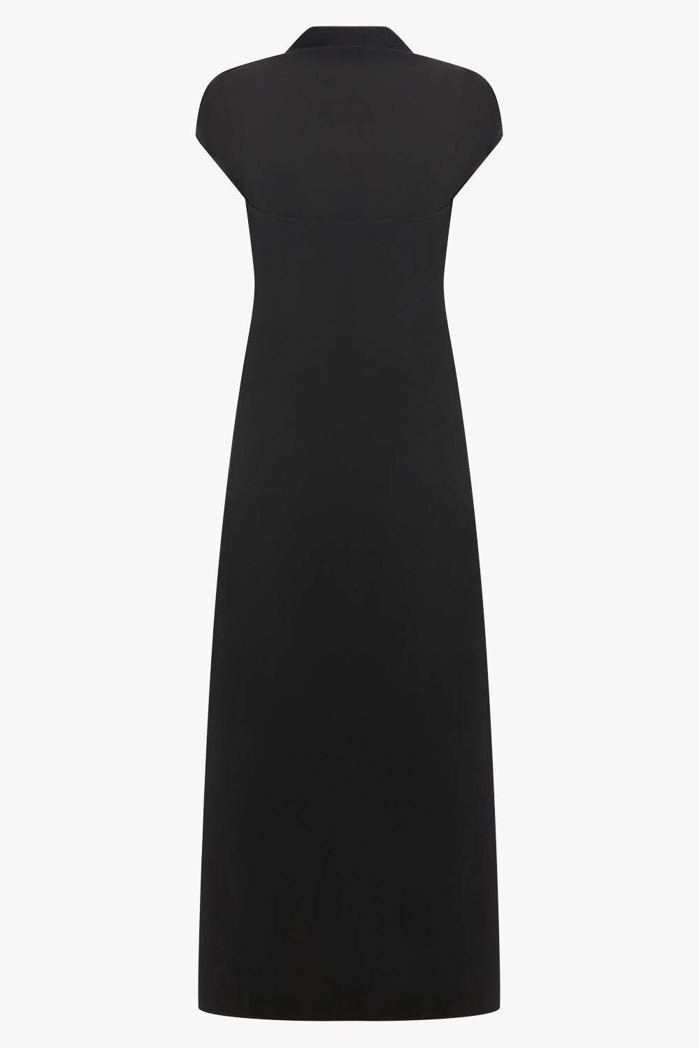 ALAIA RTW Corset Short Sleeve Sculpting Maxi Dress | Black