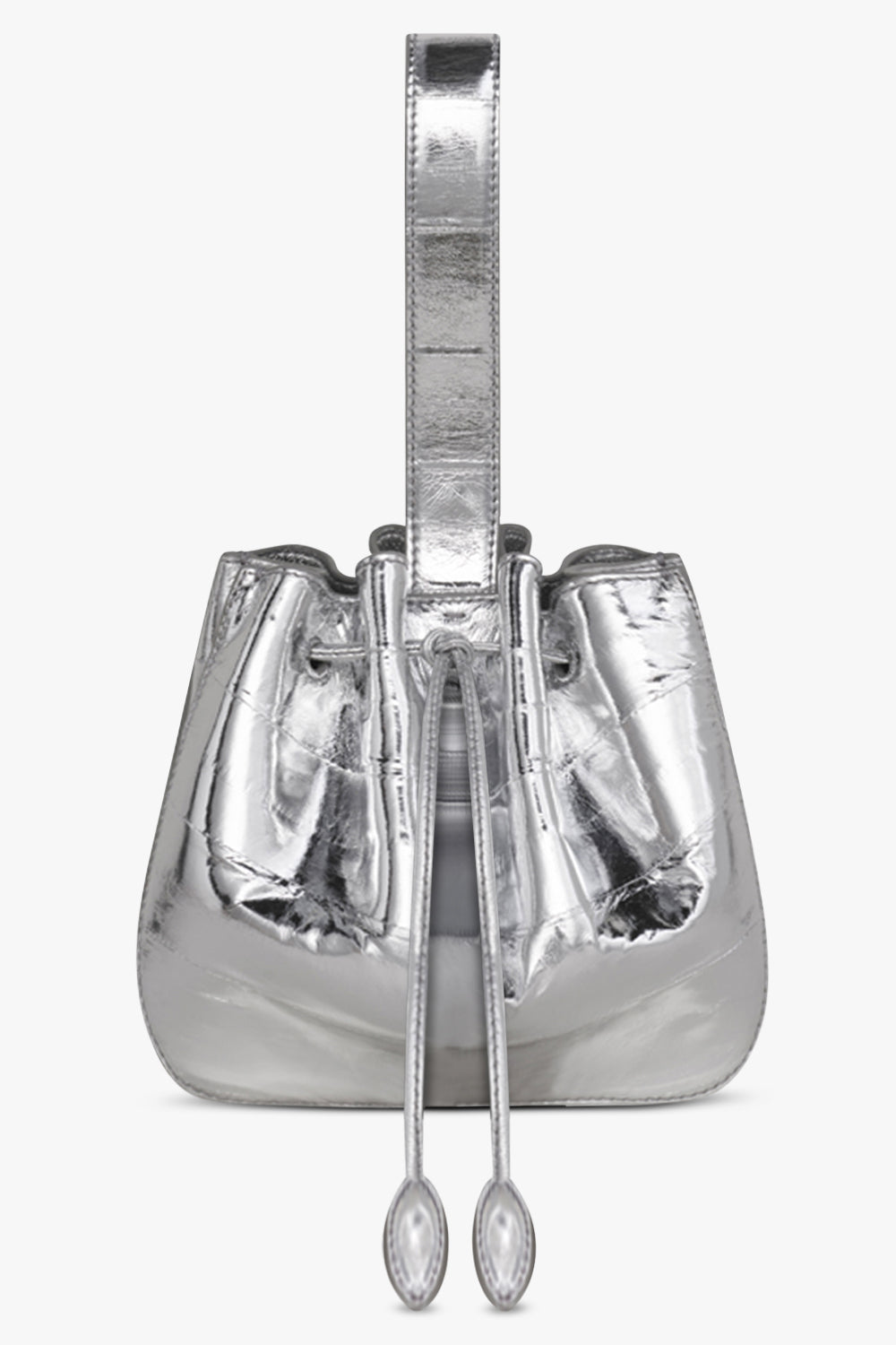 ALAIA BAGS SILVER / 210 - ARGENT / ONE SIZE Iconic Wristlet Rose Marie Eelskin Bag  | Silver