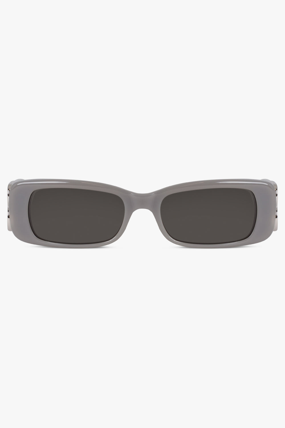 BALENCIAGA ACCESSORIES GREY / GREY Dynasty Rectangle Sunglasses | Grey