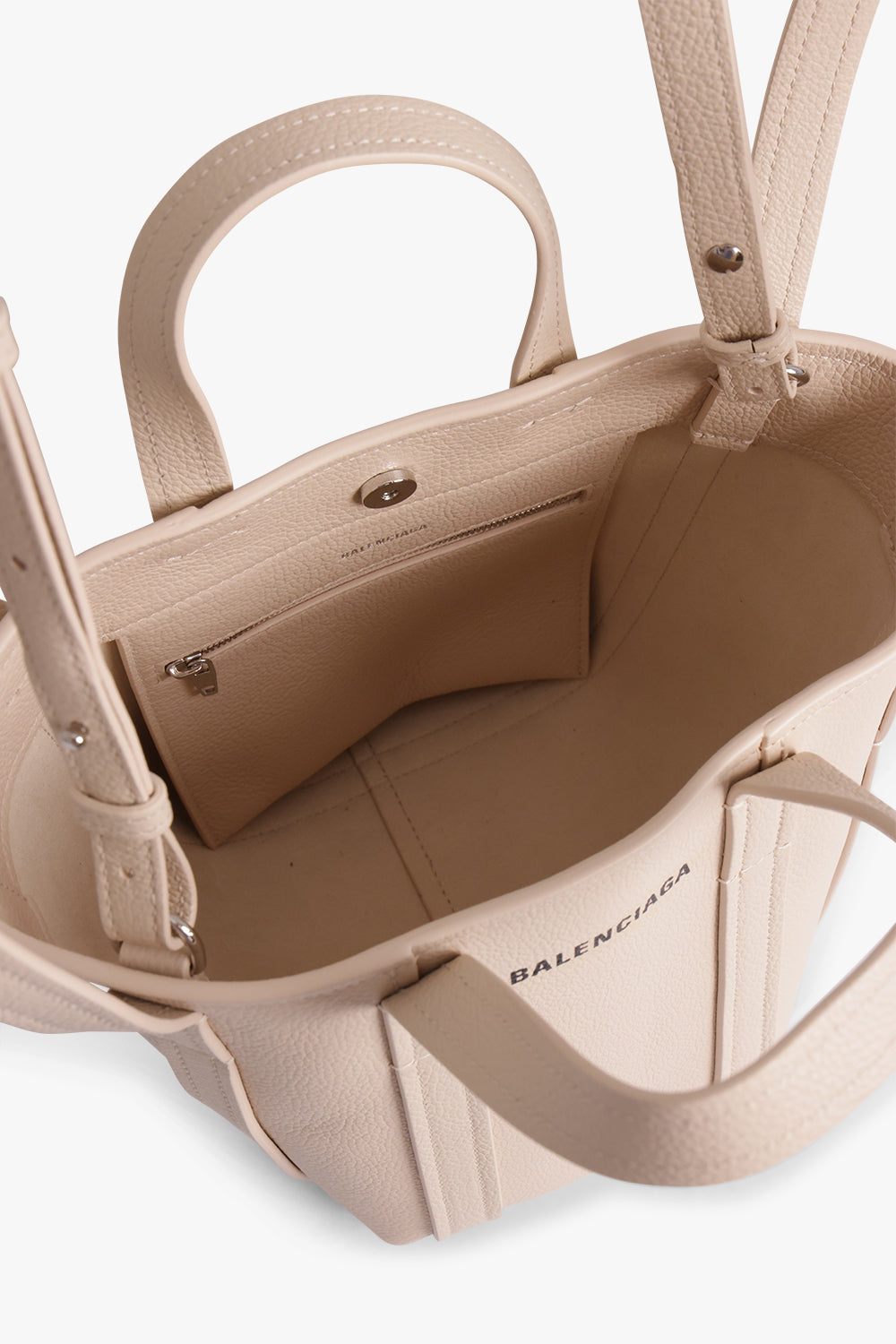 BALENCIAGA BAGS BEIGE EVERYDAY 2.0 XS N/S SHOPPING TOTE | SAND BEIGE