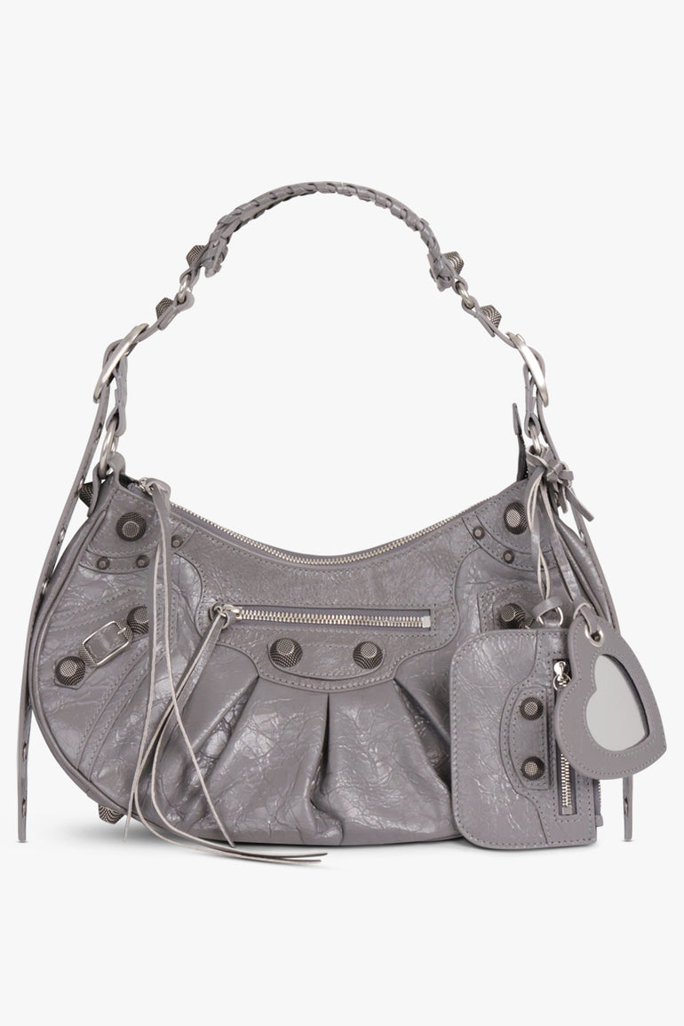 LE CAGOLE SMALL BAG VIVID DARK GREY /SILVER – Parlour X