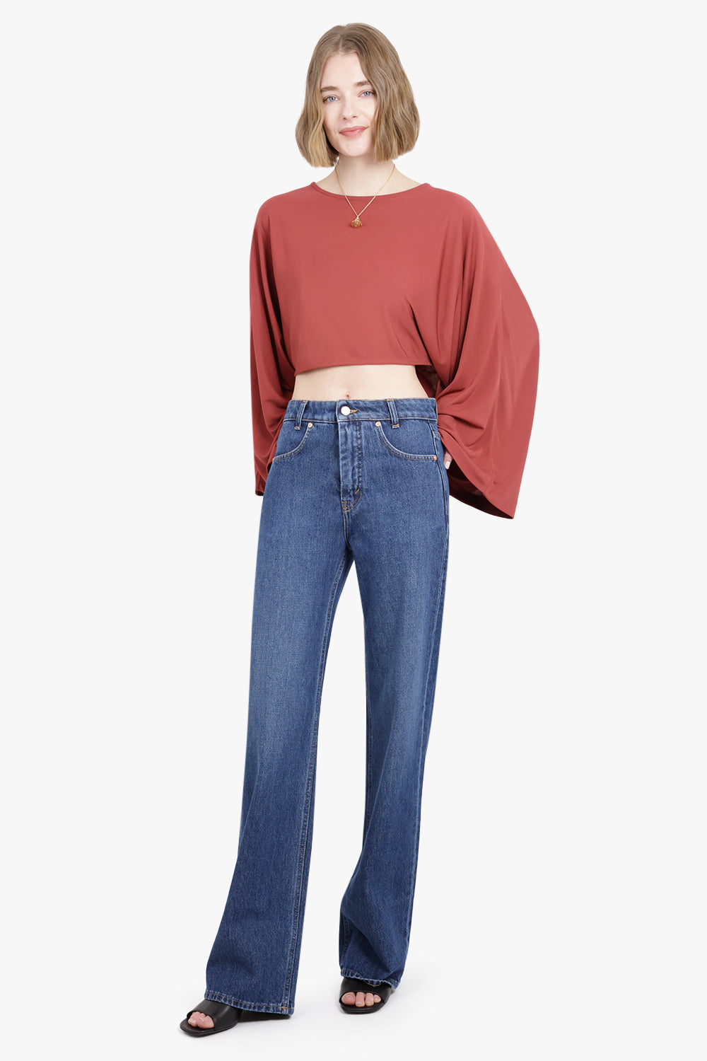 BITE STUDIOS RTW EASE DENIM PANT | MID BLUE