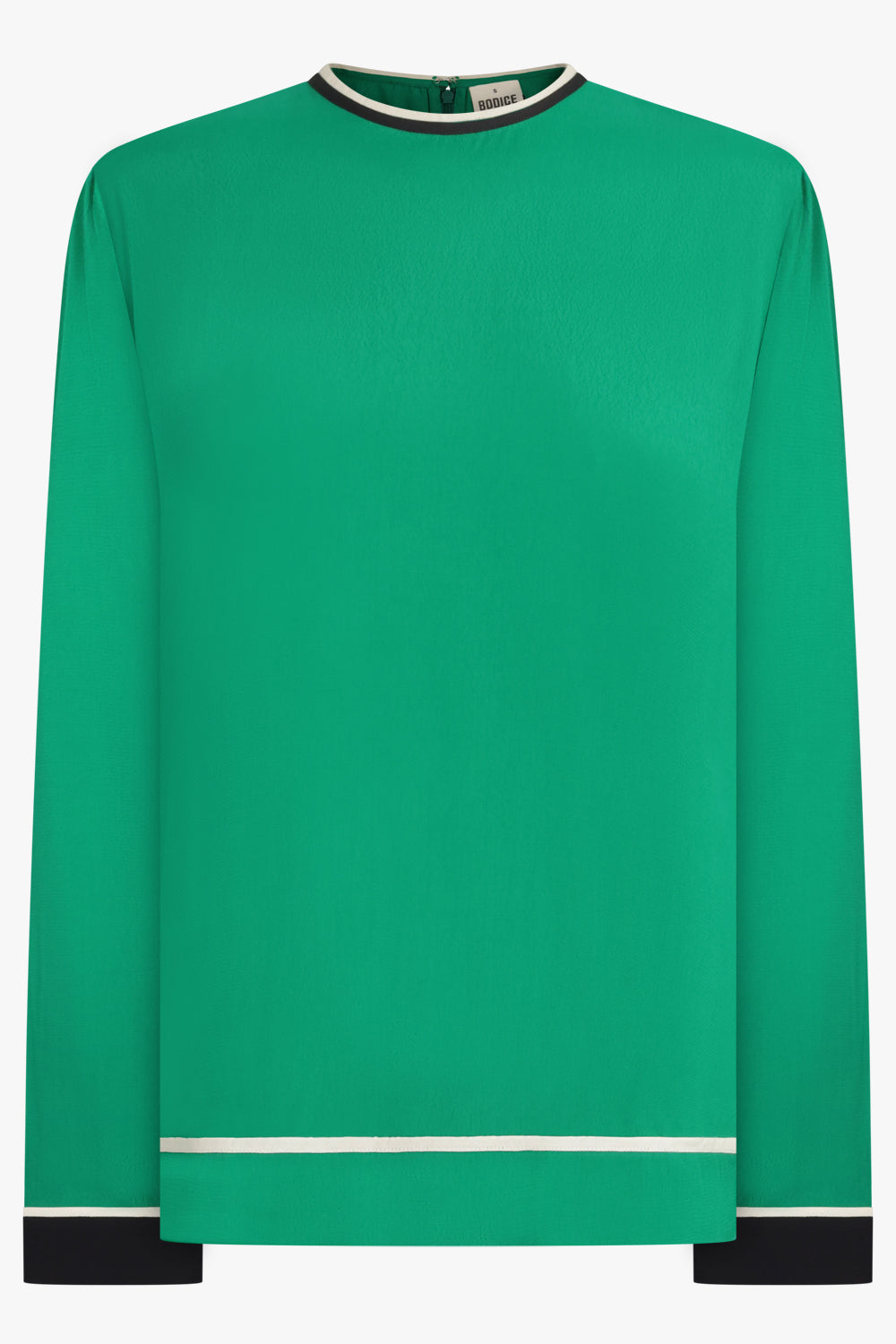 BODICE RTW CLASSIC TOP WITH BINDING DETAIL | GREEN