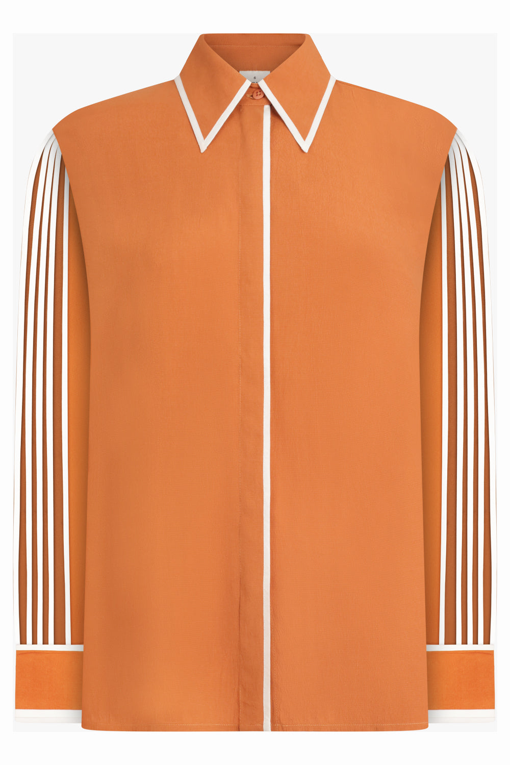 BODICE RTW TWO TONE SHIRT WITH SLEEVE INSERTS | ORANGE