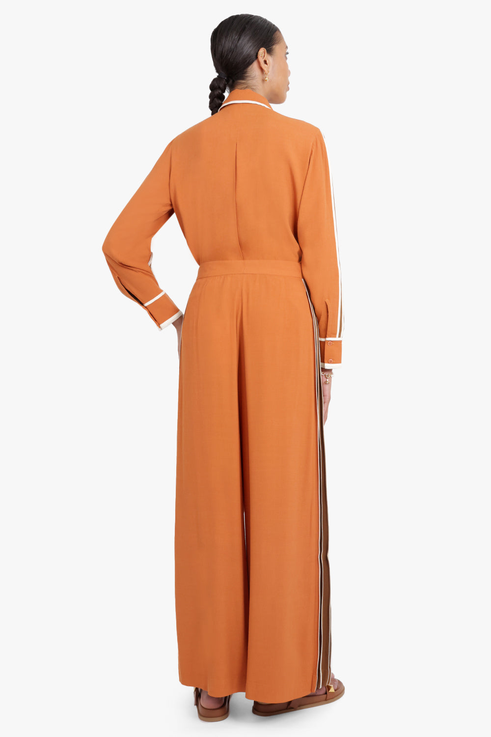 BODICE RTW TWO TONE SHIRT WITH SLEEVE INSERTS | ORANGE