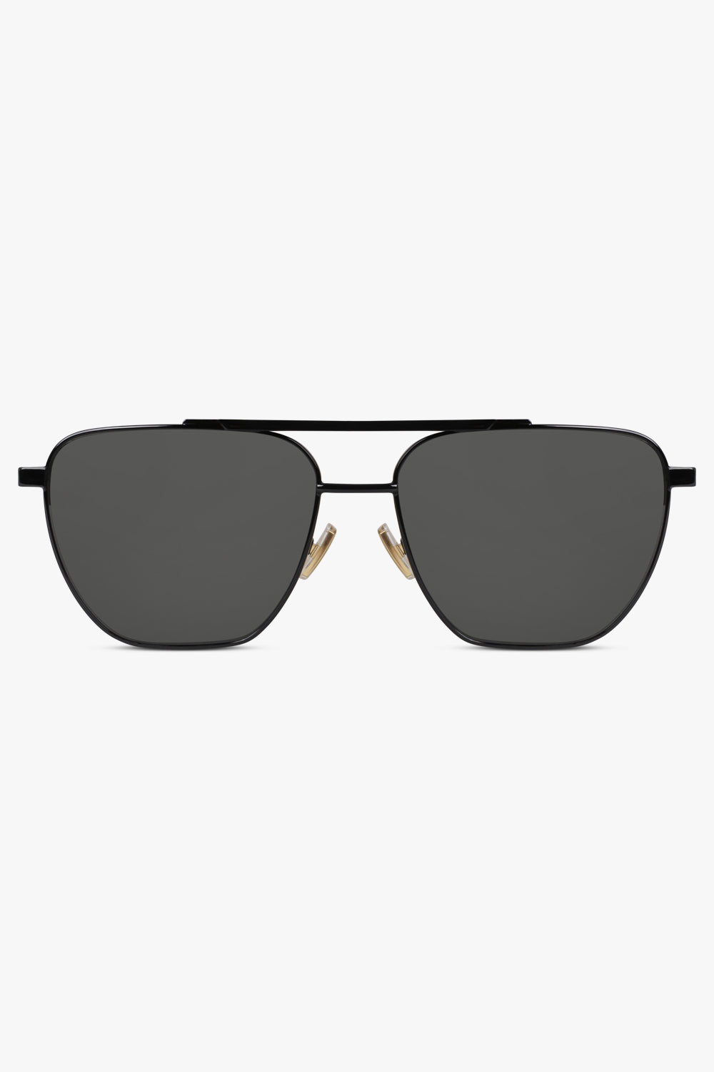 BOTTEGA VENETA ACCESSORIES BLACK / BLACK/BLACK Turn Square Sunglasses | Black/Black