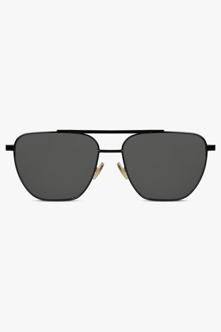 BOTTEGA VENETA ACCESSORIES BLACK / BLACK/BLACK Turn Square Sunglasses | Black/Black
