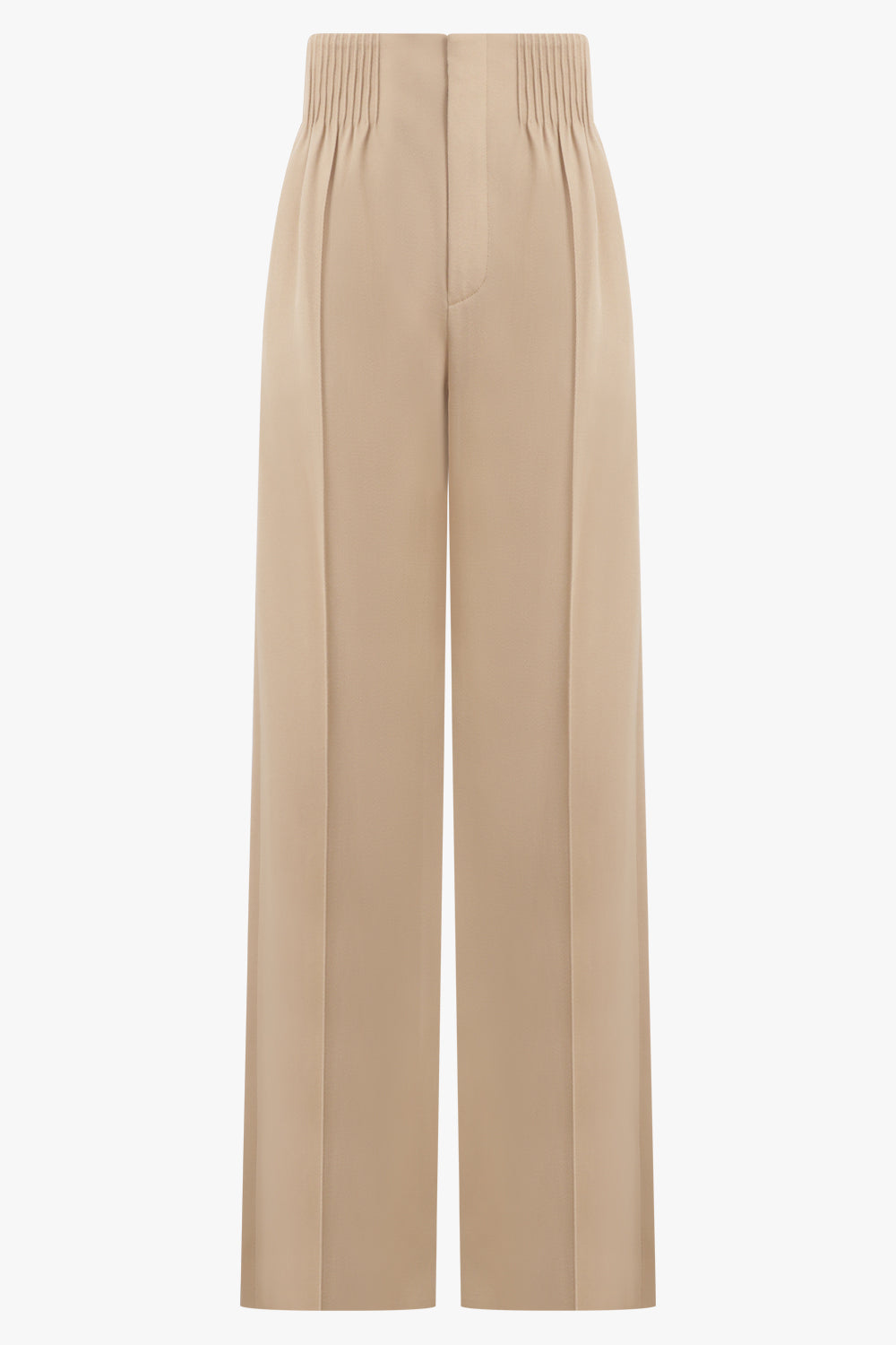CHLOE RTW Soft Wool Trousers | Pearl Beige