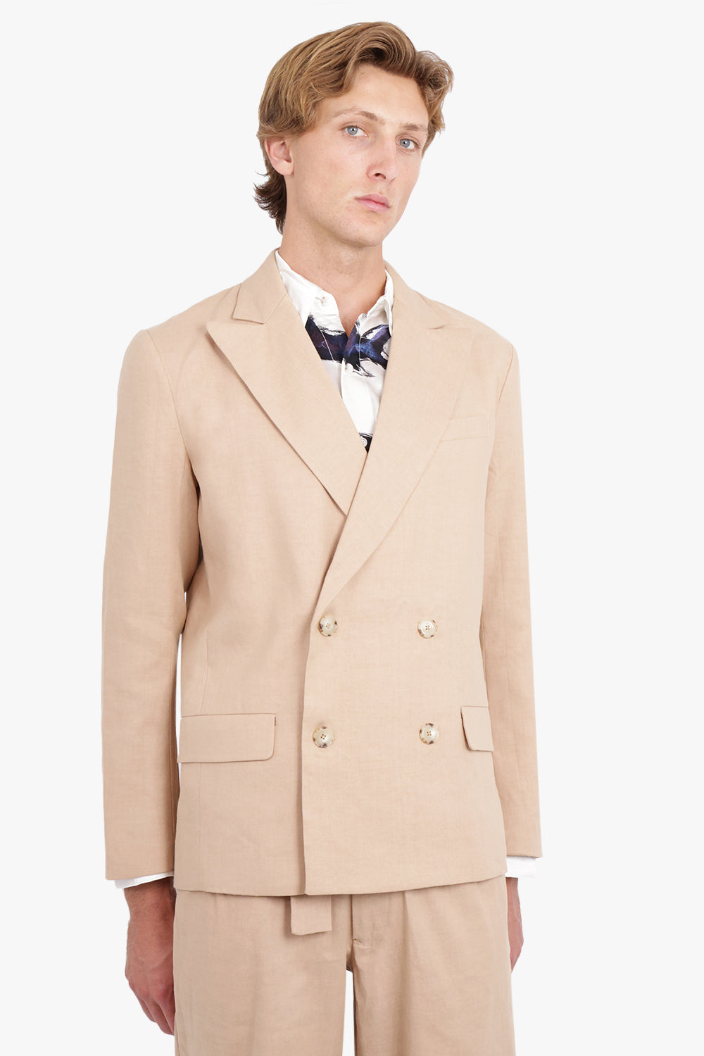 COMMAS RTW DOUBLE BREASTED JACKET | WHEAT