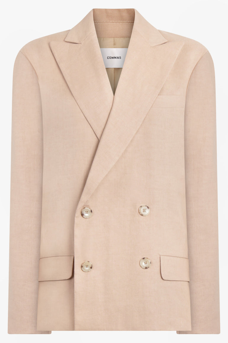 COMMAS RTW DOUBLE BREASTED JACKET | WHEAT