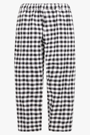 COMME DES GARCONS RTW Asymmetric Gingham Check Pant |  Black/White