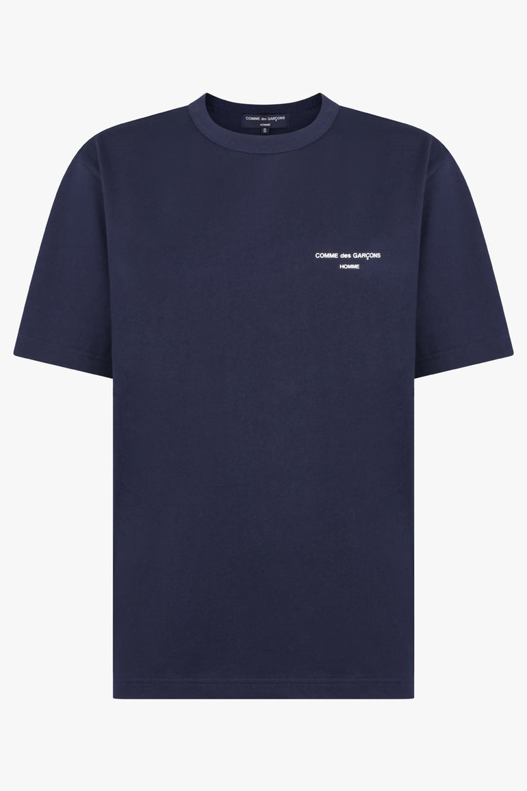 COMME DES GARCONS HOMME RTW Cotton Jersey T-shirt | Navy