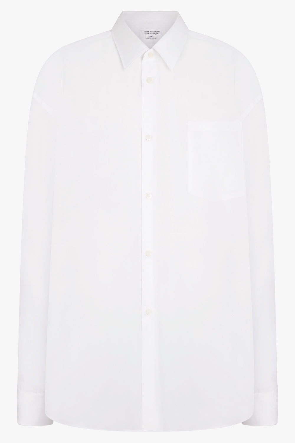 COMME DES GARCONS RTW Long Length L/S Shirt | White