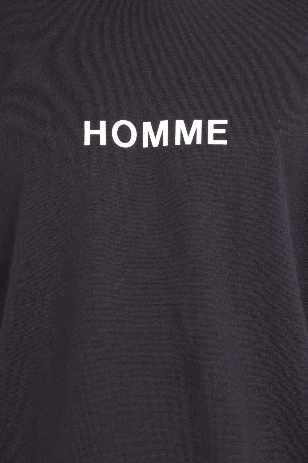 COMME DES GARCONS HOMME RTW Cotton Jersey T-shirt Large Print | Navy