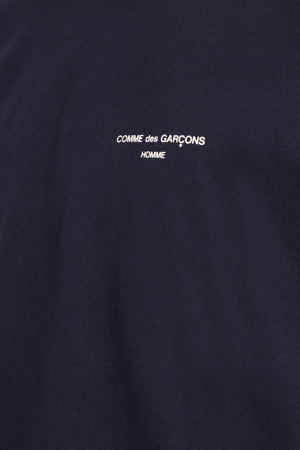 COMME DES GARCONS HOMME RTW Cotton Jersey T-shirt | Navy